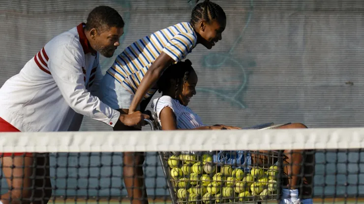Will Smith, Saniyya Sidney, and Demi Singleton in King Richard