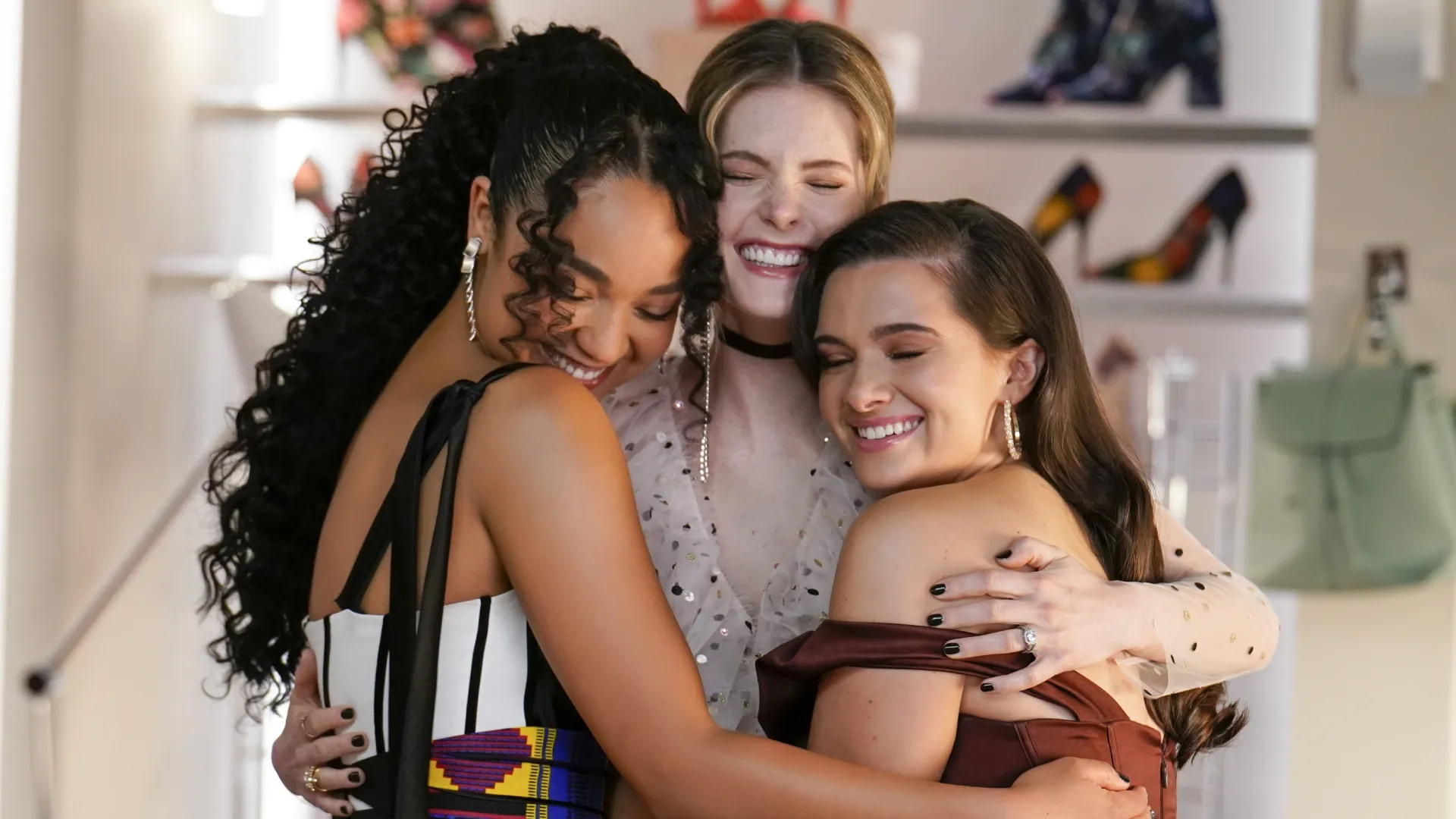 Aisha Dee, Meghann Fahy, and Katie Stevens in The Bold Type (Source: IMDb)