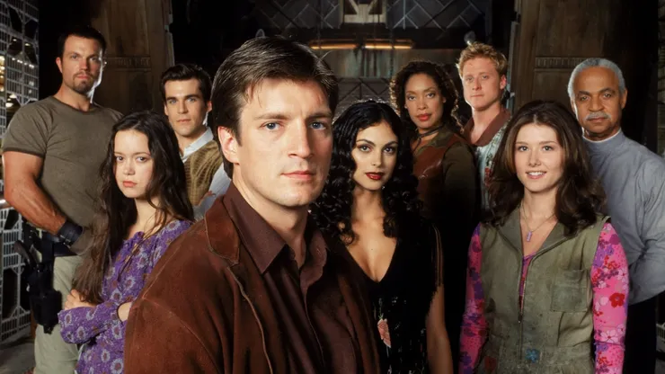 Adam Baldwin, Nathan Fillion, Ron Glass, Sean Maher, Jewel Staite, Gina Torres, Alan Tudyk, Morena Baccarin and Summer Glau.