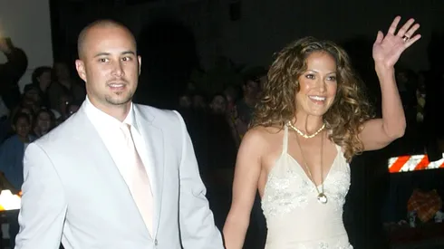 Actress Jennifer Lopez and her husband, dancer Cris Judd attend the grand opening of her new restaurant, Madre's.
