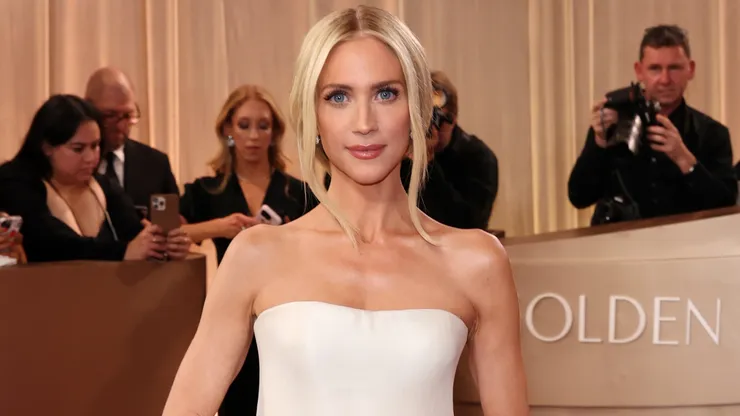 Brittany Snow attends the 83rd Annual Golden Globe Awards in 2026.