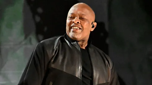 Dr. Dre performs onstage during the FIREAID Benefit Concert for California Fire Relief at The Kia Forum.
