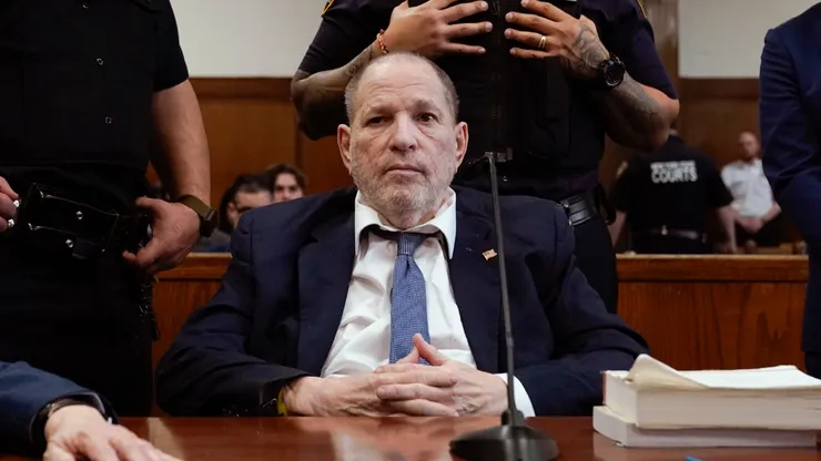 Former film producer Harvey Weinstein appears for a pre-trial hearing on January 29, 2025 at New York Supreme Court in New York City.