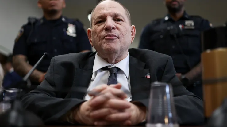 Former film producer Harvey Weinstein appears for his retrial at Manhattan Criminal Court.