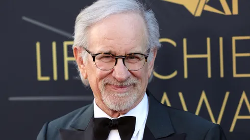 Steven Spielberg attends the AFI Life Achievement Award Ceremony honoring Francis Ford Coppola at Dolby Theatre on April 26, 2025 in Hollywood, California. 

