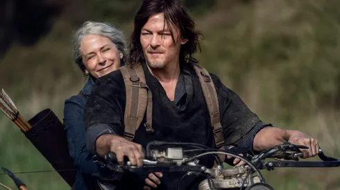 Melissa McBride and Norman Reedus.