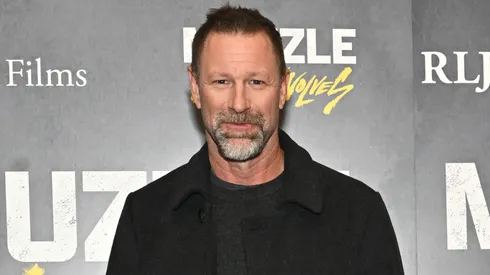 Aaron Eckhart attends the RLJE Films D.C. Premiere of "MUZZLE: City of Wolves" in 2025.
