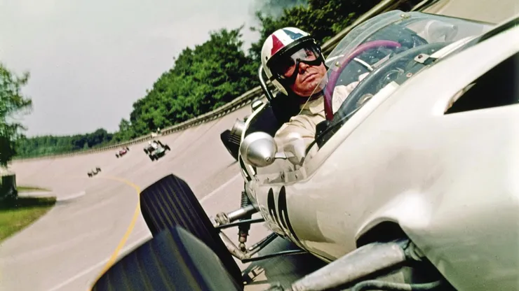 James Garner in Grand Prix.