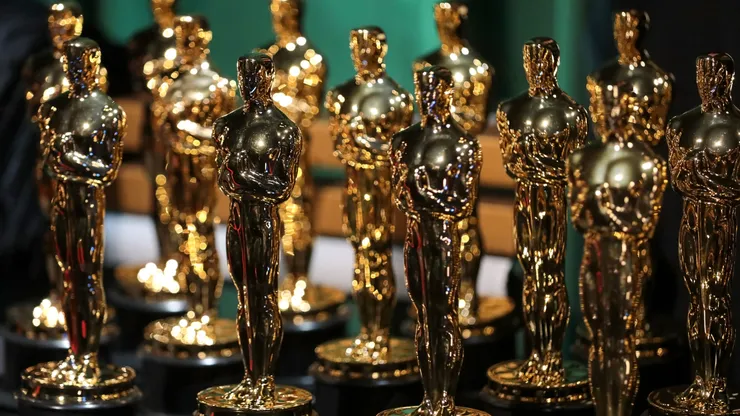 In this handout photo provided by A.M.P.A.S., Oscar statuettes are seen backstage during the 95th Annual Academy Awards on March 12, 2023 in Hollywood, California.