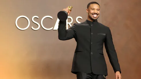 Michael B. Jordan, winner of the Best Actor in a Leading Role Award for “Sinners”, poses in the press room during the 98th Oscars at Dolby Theatre on March 15, 2026 in Hollywood, California.