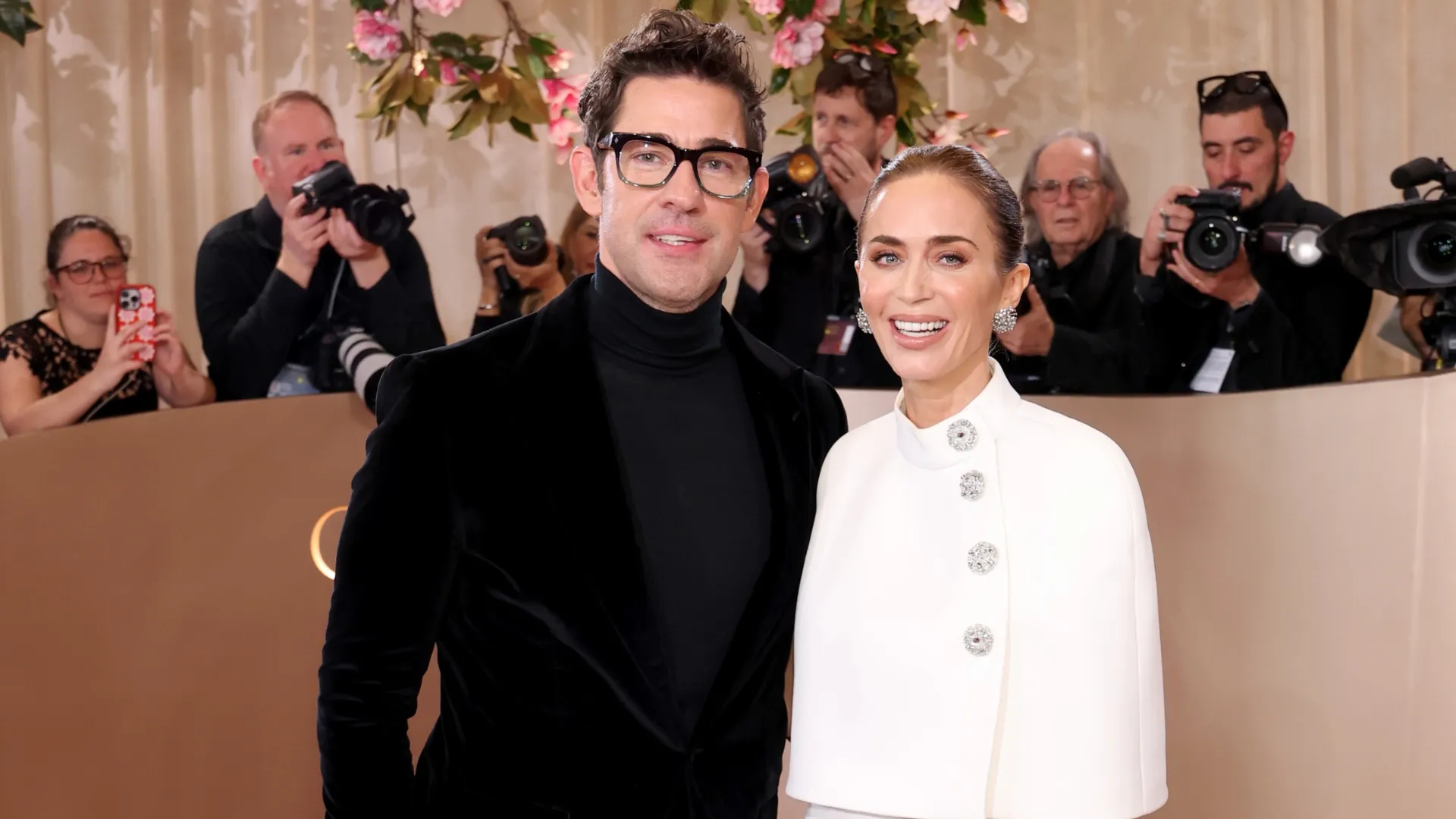 John Krasinski and Emily Blunt (Source: Monica Schipper/Getty Images)