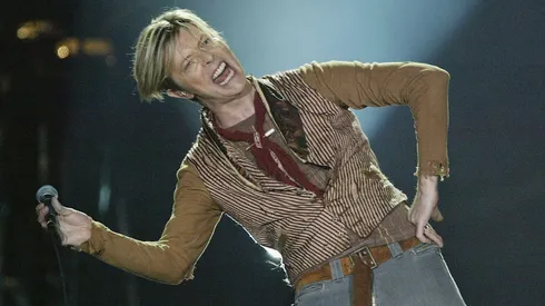 David Bowie performs on the first night of his UK tour at the MEN Arena.