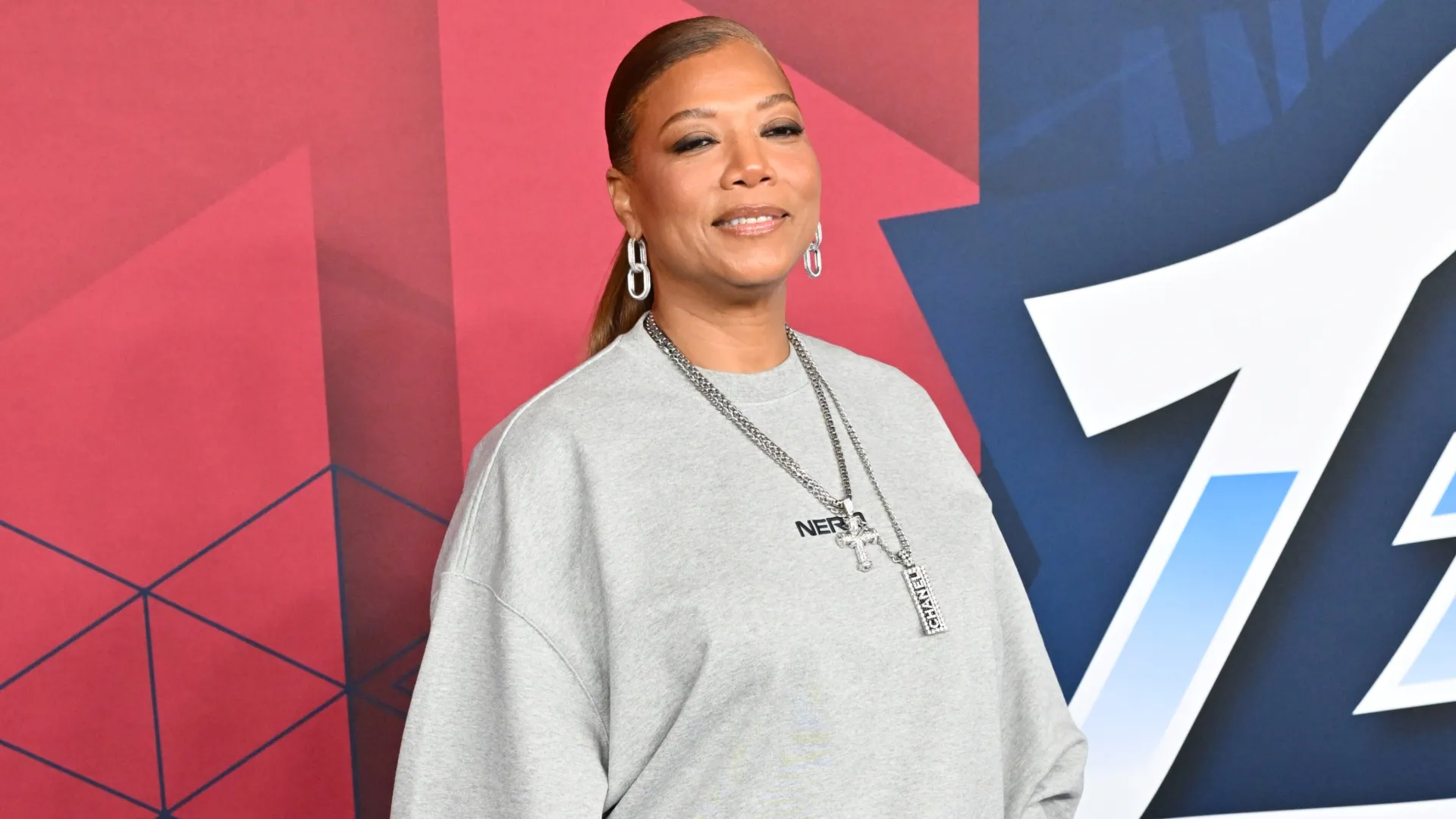 Queen Latifah attends the 75th NBA All-Star Game in 2026 (Source: Allen Berezovsky/Getty Images)