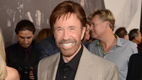 Chuck Norris arrives at Lionsgate Films' 'The Expendables 2' premiere on August 15, 2012.