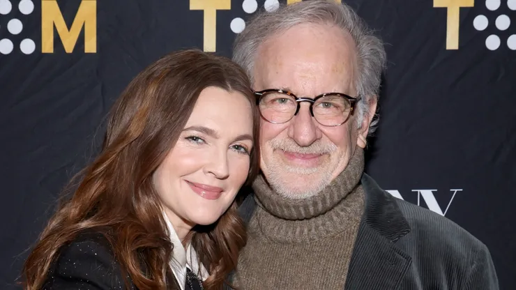 Drew Barrymore and Steven Spielberg attend the TCM Classic Film Festival: New York Pop-Up x 92NY.