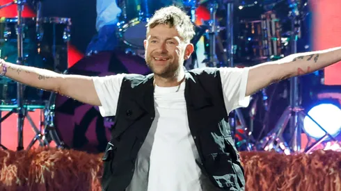 Damon Albarn of Gorillaz performs at the Coachella Stage in 2023.