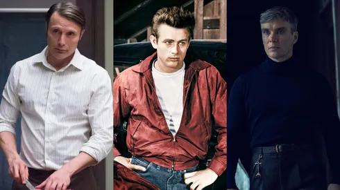 Mads Mikkelsen in Hannibal, James Dean in Rebel Without a Cause and Cillian Murphy in Peaky Blinders: The Immortal Man.