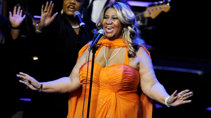 Aretha Franklin performs at the Nokia Theatre L.A. Live on July 25, 2012.
