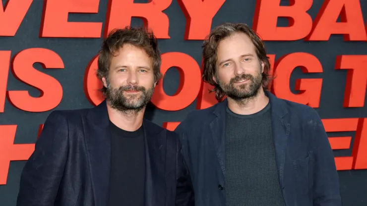 Ross Duffer and Matt Duffer attend the Los Angeles Premiere of Netflix's "Something Very Bad Is Going to Happen" at The Egyptian Theatre Hollywood.