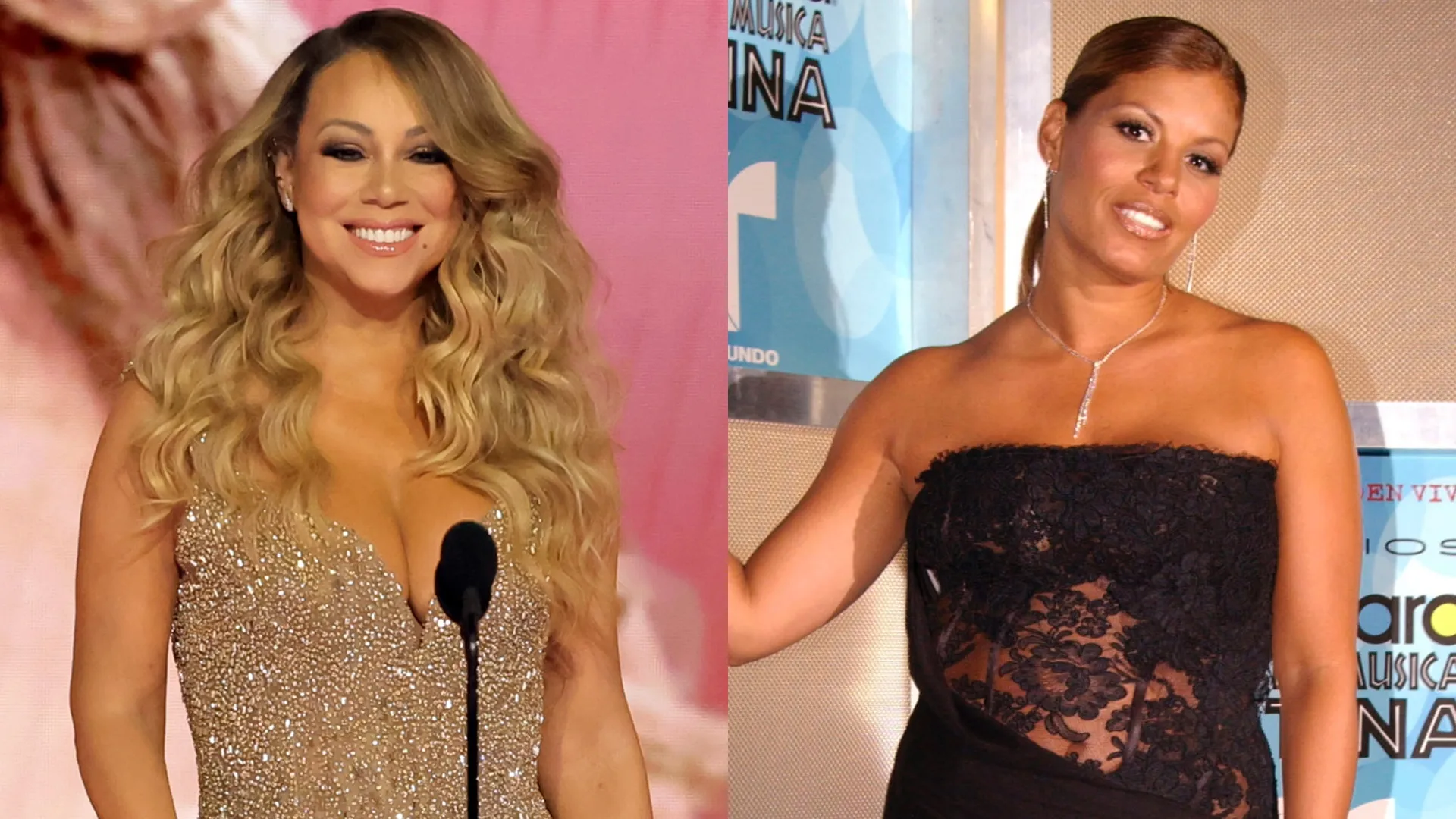 Mariah Carey and Brenda K. Starr (Source: Kevin Winter/Getty Images for The Recording Academy — David Friedman/Getty Images)