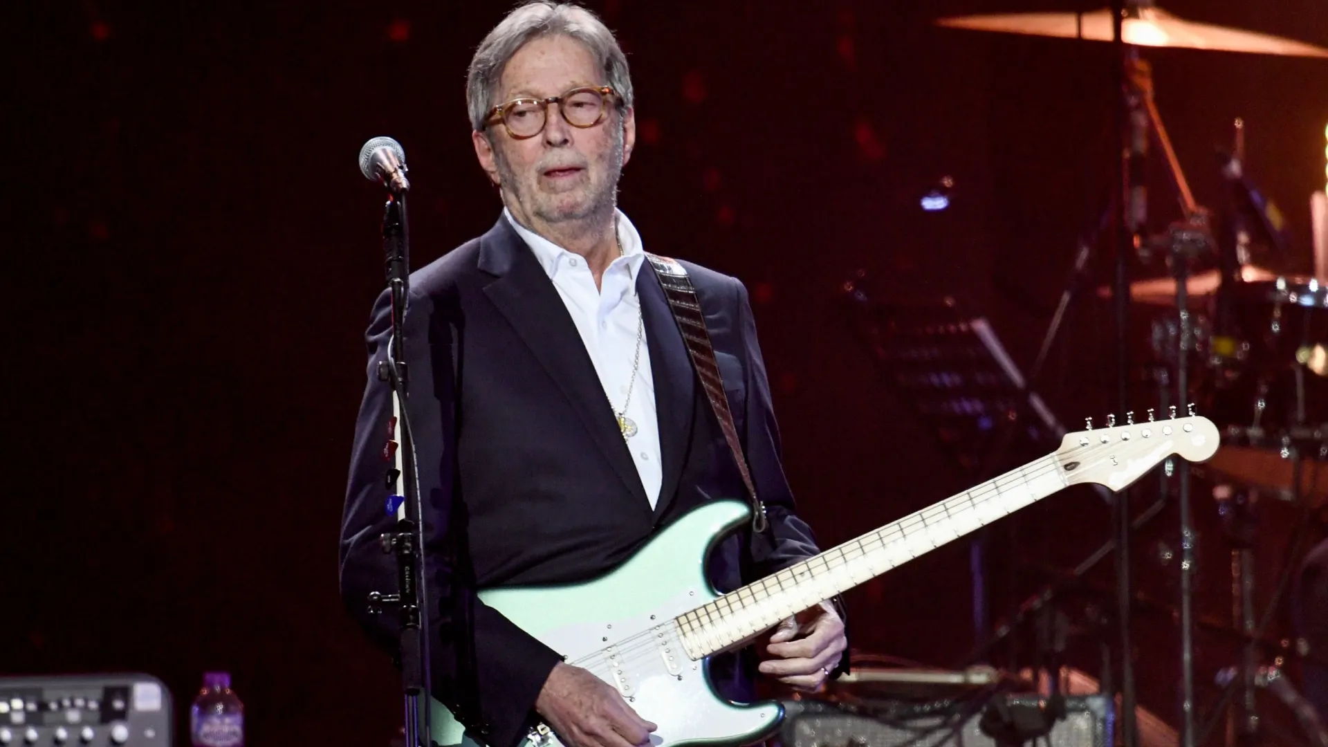 Eric Clapton performs on stage during Music For The Marsden 2020 (Source: Gareth Cattermole/Gareth Cattermole/Getty Images)
