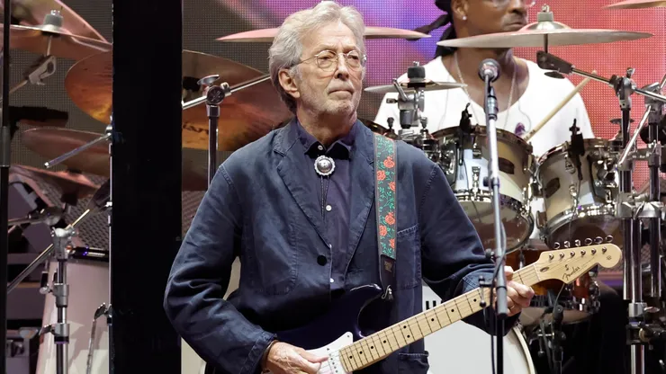 Eric Clapton performs onstage during Day 2 of Eric Clapton's Crossroads Guitar Festival in 2023.