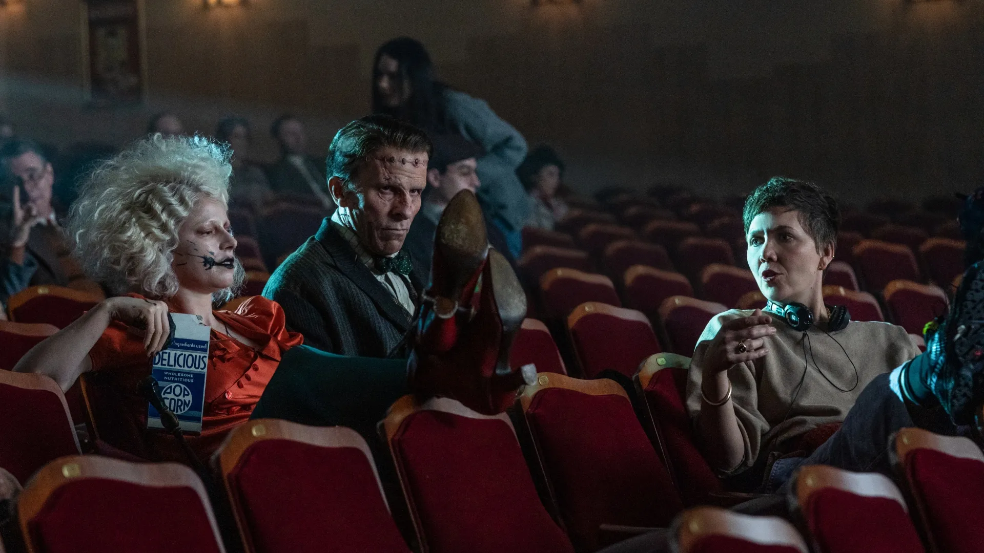 Jessie Buckley, Christian Bale and Maggie Gyllenhaal (Source: IMDb)