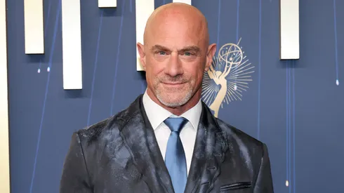 Christopher Meloni attends the 77th Primetime Emmy Awards in 2025.