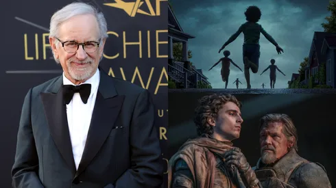 Steven Spielberg attends the AFI Life Achievement Award Ceremony honoring Francis Ford Coppola at Dolby Theatre on April 26, 2025 in Hollywood, California.