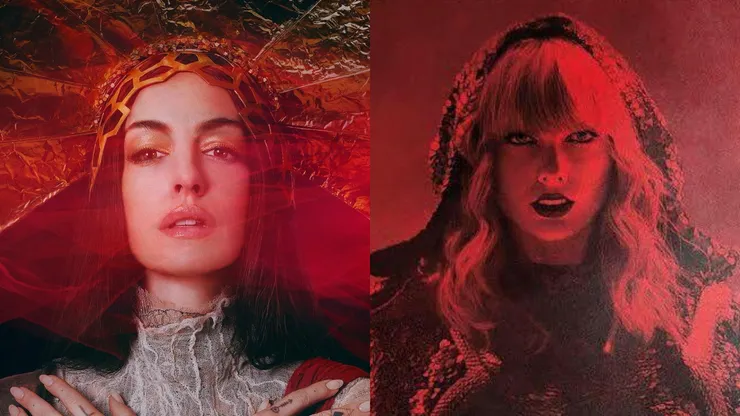 Anne Hathaway in Mother Mary and Taylor Swift in Reputation Stadium Tour.