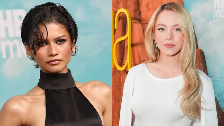 Zendaya and Sydney Sweeney at the Los Angeles Premiere of HBO's "Euphoria" Season 3.