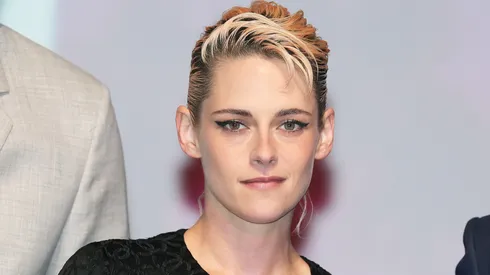 Kristen Stewart poses on stage after winning the 'Prix de la Revelation' award for the movie 'The Chronology of Water' during the Closing Ceremony during the 51st Deauville American Film Festival on September 13, 2025 in Deauville, France.