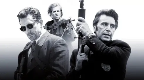 Robert De Niro, Val Kilmer and Al Pacino in Heat.