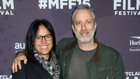 Tracey Stewart and Jon Stewart attend the Montclair Film Festival 2016.