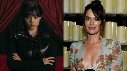 Jenna Ortega in Wednesday and Lena Headey in 2019.