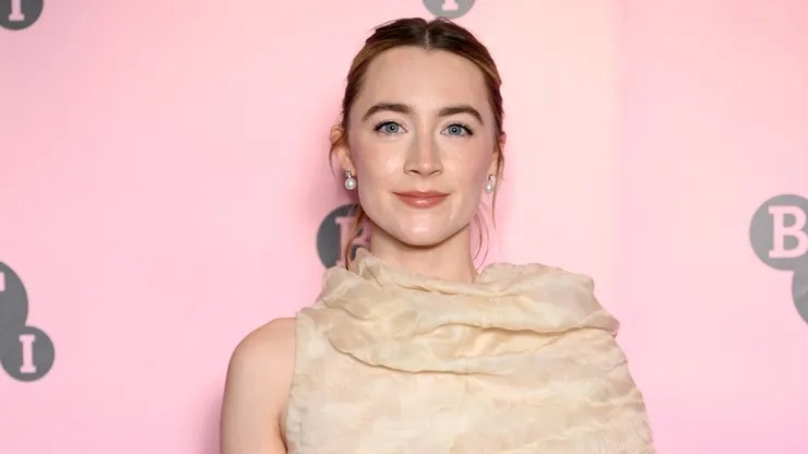 Saoirse Ronan poses ahead of an in conversation, in partnership with Vanity Fair, at the BFI Southbank on December 18, 2024 in London, England.