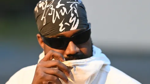 Kanye West attends the Anonymous Club fashion show during Berlin Fashion Week SS25 at Tempodrom.