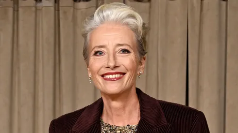 Emma Thompson attends the Clooney Foundation for Justice's The Albies at the Natural History Museum on October 03, 2025.