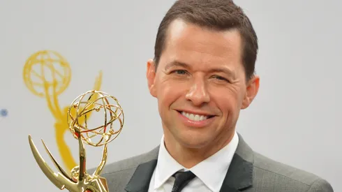 Actor Jon Cryer poses in the 64th Annual Emmy Awards press room at Nokia Theatre L.A. Live on September 23, 2012 in Los Angeles, California.