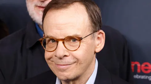 Rick Moranis promotes the upcoming film "Spaceballs 2" at the Amazon MGM Studios presentation at The Dolby Colosseum at Caesars Palace during CinemaCon.