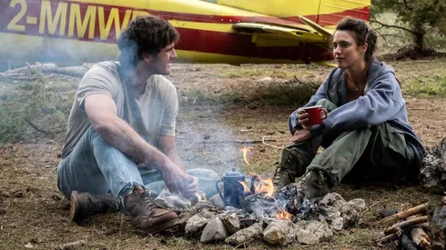 Margaret Qualley and Jacob Elordi in The Dog Stars