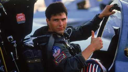 Tom Cruise in Top Gun.
