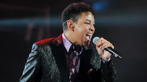 Taj Jackson of 3T performs at the 'Michael Forever Tribute Concert' at Millennium Stadium.