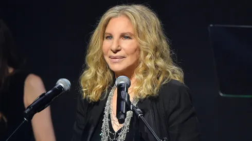 Barbra Streisand accepts her award onstage at the UCLA IoES honors at the 2019 Hollywood for Science Gala.