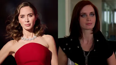 Emily Blunt at the "The Devil Wears Prada 2" European Premiere and in The Devil Wears Prada.