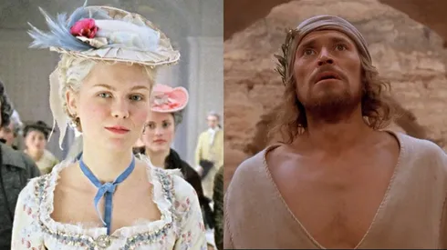 Kirsten Dunst in Marie Antoinette and Willem Dafoe in The Last Temptation of Christ.