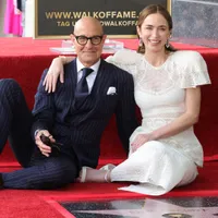 Stanley Tucci and Emily Blunt Receive Stars on the Hollywood Walk of Fame