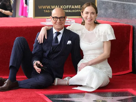 Stanley Tucci and Emily Blunt Receive Stars on the Hollywood Walk of Fame