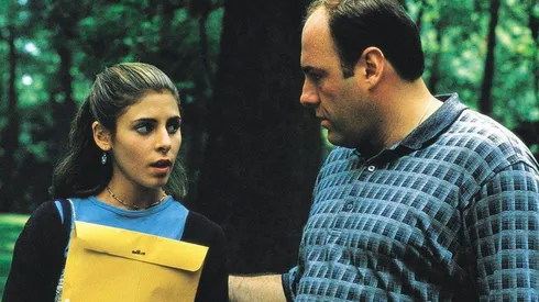 Jamie Lynn Sigler and James Gandolfini.