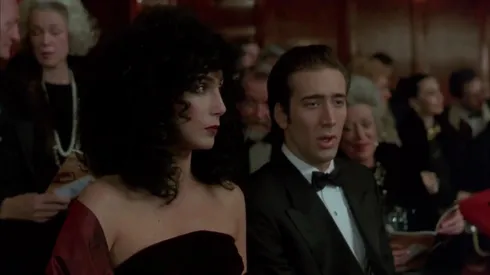 Cher and Nicolas Cage in Moonstruck.